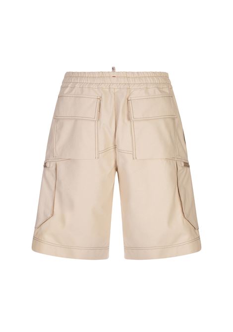 Shorts Cargo In Drill Di Cotone Beige Chiaro MONCLER GRENOBLE | 097-2B00004 598G521L